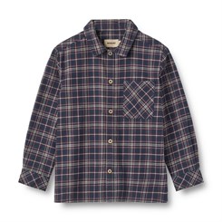 Wheat Shirt Oscar - Navy check